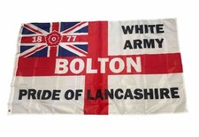 BRAND NEW - Bolton Wanderers FC Flag 5ft by 3ft - Shirt Scarf Poster Stickers