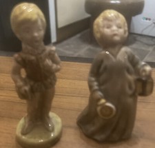 wade nursery rhyme figures Wee Willie Winke & Little Boy Blue 