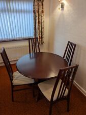 G plan Extending Dining Table and Four Stunning Chairs - Ercol Furniture Style 