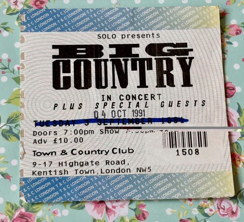 Big country concert ticket 4th - country,