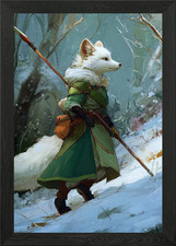 Anthropomorphic Fox Warrior in