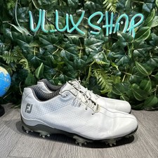 Footjoy DNA Golf Shoes Men's 11 M White Leather Waterproof Spiked Sneakers