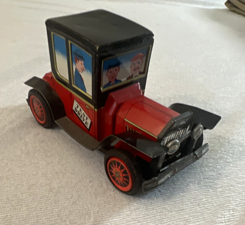 Vintage friction tin toy car - friction,