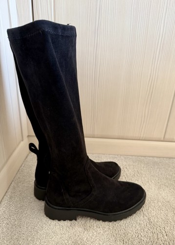 Caprice knee high pull faux - pull, on