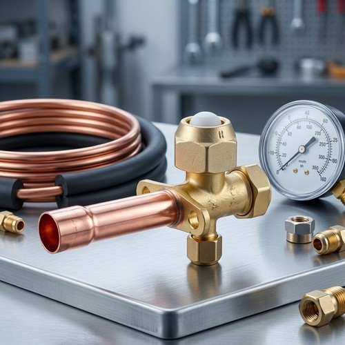 Brass stop valve for - stop,