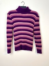 Vintage Dralon Striped Ribbed