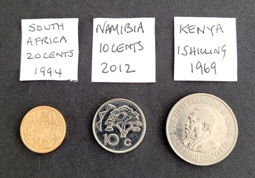 Coins set 3 african - -,