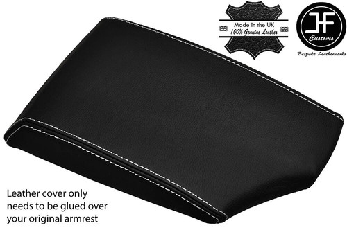 White stitch leather armrest - white,