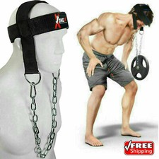 Head Harness Neck Training Strap Gym Weight Lifting Chain Workout Exercise 2X