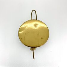 Vintage Clock Pendulum – Brass Front Bob 52mm – 92mm High with Adjustment Nut –