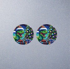 Christmas Dinosaur Car Sticker