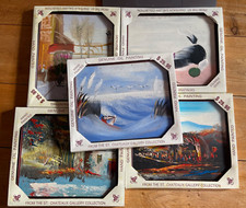 Set of 5 hand painted oil paintings from the St. Chateaux Gallery Collection