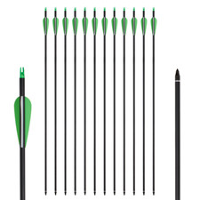 30inch Carbon Arrow SP500 for Compound Bow/Recurve Bow Hunting Target Practice