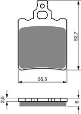 Brake Disc Pads Rear R/H