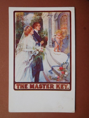 Vintage postcard wedding - vintage,