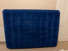 Double Single Flocked Camping Airbed Inflatable Mattress Blow Up Air Bed Pump