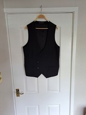 Onesixfive 165 Black skinny fit Double breasted 2 Pocket  Waistcoat Men's  40 r