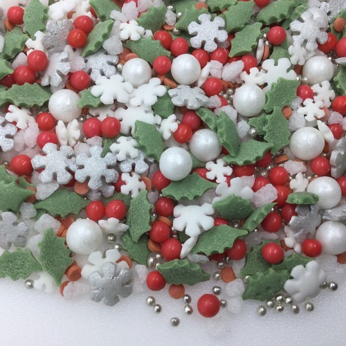 Christmas cupcake sprinkles - christmas,