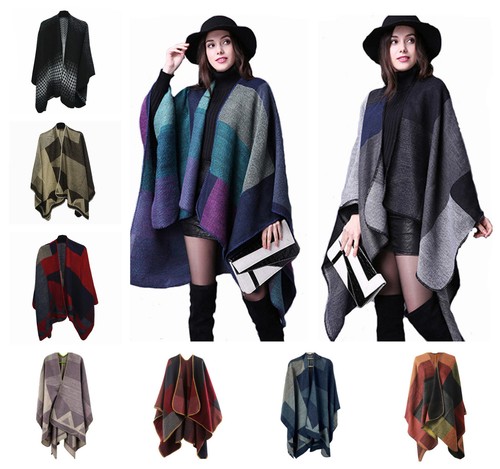 Women winter knitted - knitted, poncho