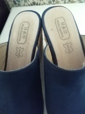 Navy Blue summer mules