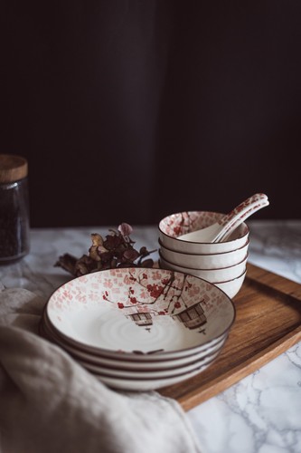Ceramic chinese tableware gift - chinese,