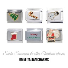 Christmas 9mm Italian Charm - Fits classic Italian charm bracelets