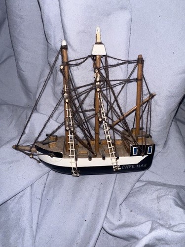 Vintage wooden model ship - vintage, cape