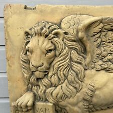 Venetian lion large decorative stone wall plaque 72 x 54 cm