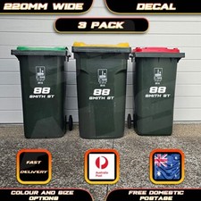 3 x Custom Garbage Wheelie