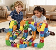 Cube Track Train Set 81pcs
