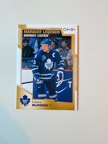 Mats sundin 2020 pee chee - sundin, 2020-21