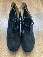 Clarks Yarra Desert Wedge Boots - Black Suede size 6.5 - excellent condition