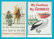 4 POSTCARDS - GUINNESS ADVERTISEMENTS