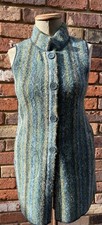 Alpaca Long Waistcoat Invisible World Peru Stunning Beautiful Quality 10/12