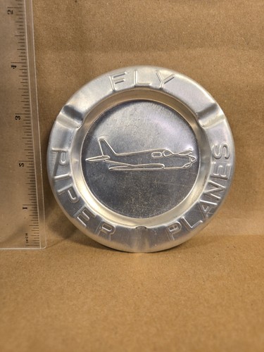 Vintage aluminum ashtray fly - aluminum,