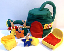 Latitude Enfant Bunny Family and Playhouse Soft Toys Rare