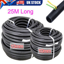 25M Cable Flexible Conduit / Sleeving / Sheathing Split Loom Harness 10mm 13mm