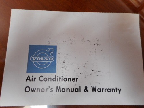 Volvo air conditioner manual - volvo,