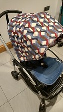Bugaboo Bee 5 Stroller Denim Blue + Footmuff, Rain Cover, Bag, 2 Hoods + More!!