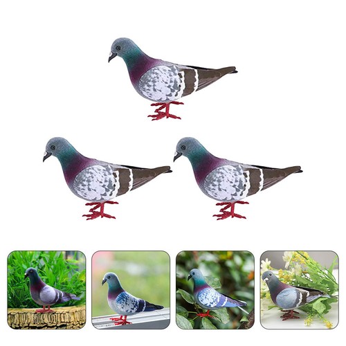 Pcs pigeon ornament - 3,