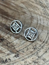 Vintage Sea Gems Earrings Sterling Silver 925 Celtic Charles Rennie Mackintosh