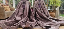 LARGE FAUX SILK PURPLE LINED