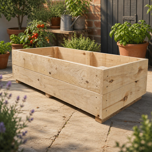 Raised bed planter heavy - bed,