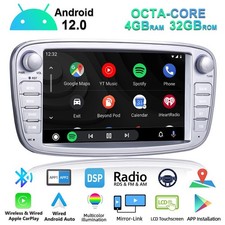 DAB+ Car Radio Stereo DSP GPS Sat Nav WiFi Carplay For Ford Mondeo MK4 2007-2011