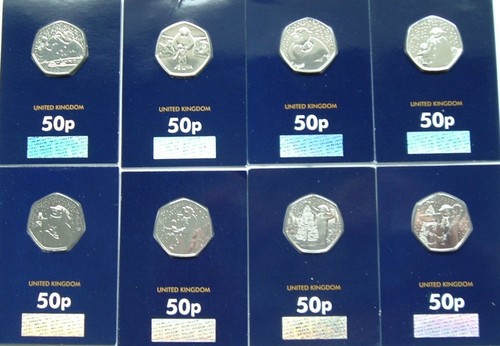 Snowman 50p set eight - 50p,