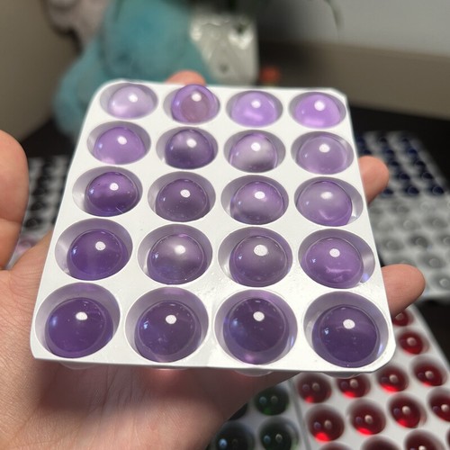 5mm clear purple - 20, glass
