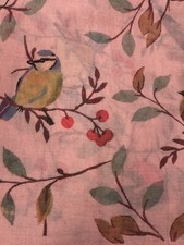 Bird Robin Print Women Scarf