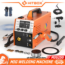6IN1 MIG Welder Gas/Gaslee MIG Aluminum TIG MMA 220V Welding Machine & Spool Gun