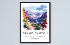 Grand Canyon Watercolor Poster
