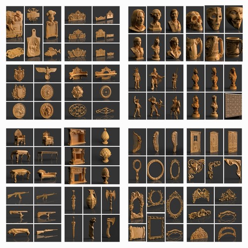 4000 pcs stl model - pcs, 3d